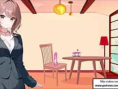 hentai girl dominates guy with anal joi in spanish