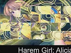 Harem Girl Alicia in Anime Game