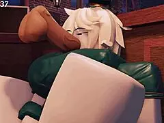 big reveal of my bound slut gagging on cock