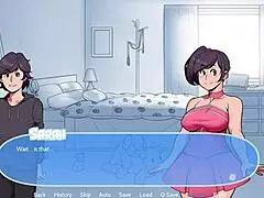 slutty puppy with big tits plays in snow game 😈