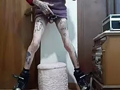 gay solo masturbation on skates