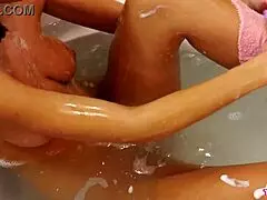 Super Hot College Student Reveals Perfect Pussy While Bathing in POV Interview