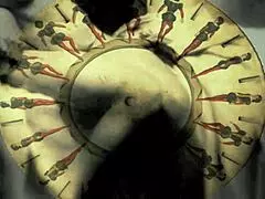 Vintage Illustration Depicts Retro Scenes