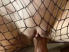 Redhead Cums On Stockings