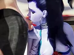 Widowmaker and Tracer Beach Fucking