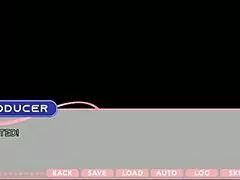 Lewd Hentai Idol Flashes Big Tits in Anime Lesbian Scene