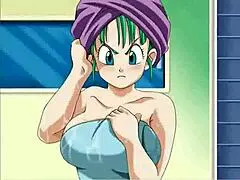 Bulma tribute with raw monster hentai action