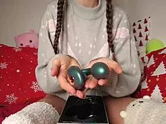 My daddy gave me a sex toy for christmas, leading to intense orgasms