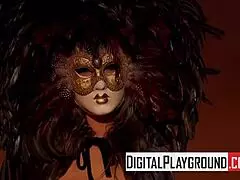 Girl fucks guy with strapon handjob