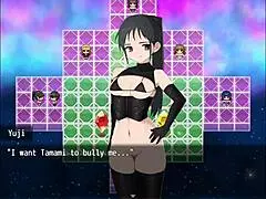 In the nympho village, the cute student Tamami dives into muff diving with the group.