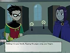 Sdílím rande s Raven v Teen Titans 18 část 15