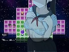 In the nympho village, the cute student Tamami dives into muff diving with the group.