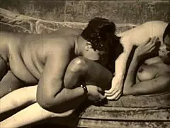 Very Rare Vintage Interracial Threesome