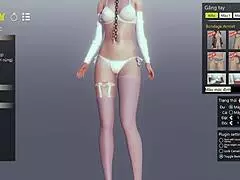 In this 3D hentai, a sexy character engages in solo sex.