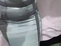 exploring silver satin skirts from skirtshouse