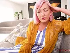 Stepmom seduces stepson with monster cock.