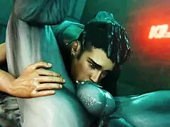 Dante and Walrider clash in wild 3D hentai action