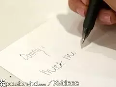 Surprise Shower Bathing with Brunette in Passion-HD