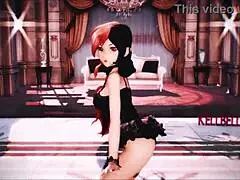 neo rwby mmd in lingerie animation