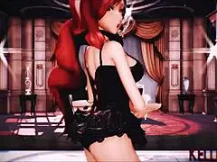 neo rwby mmd in lingerie animation