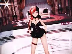neo rwby mmd in lingerie animation