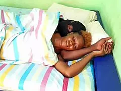 Beautiful Young Ebony Woman Rides Huge Black Cock In Living Room