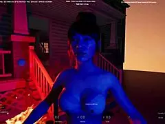 Virtual reality porn game with 3D rendering software