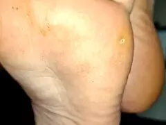 Stepbrother loves licking my dirty smelly soles 😍