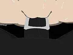 Porn Animation With Bent Over Creampie And Doggystyle Blowjob