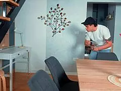 Caught Stepmom Masturbating in Dress, Then Fucked Her Hard and Finished on Her Face