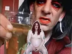 bisexual sissy male naked swallowing pee in homemade video