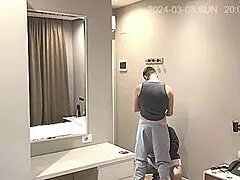 Spy camera caught my chubby girlfriend bent over with Baywatch guy