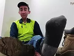 Step Gay Dad Escapes Work into Foot Fantasy Dreams