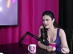 she started as escort in sheer red lingerie 😘