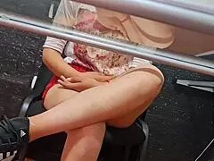 Risky Spy Camera Of Secretary Nataly At Uba Faculty