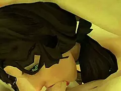 Who craves another true facial in this hentai blowjob game?!