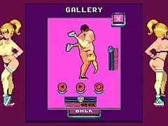 roller babe gets gangbanged outdoors in hentai game