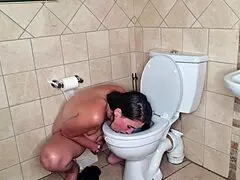 Getting A Clit Rubbing Orgasm As I Lick The Toilet And Stick My Face In The Toilet To Flush It Toilet Whore Fetish
