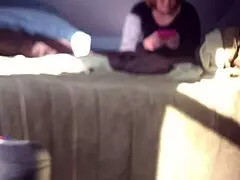 hidden masturbation with dildo orgasm