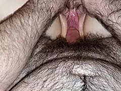 Close-Up View of Mature Couple Touching Wet Pussy During Intimate Homemade Moment