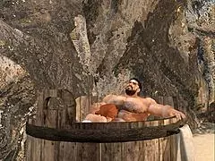 Handsome Cam Heyward Gets Steamy Blowjob at Spa
