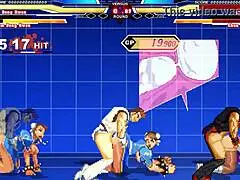 Chun-li in 6p anime sex with cartoon cumshot hentai action.