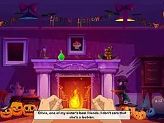 Halloween house filled with intriguing sexual encounters