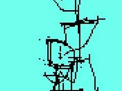 Testing my pixel art animation with a doll performing oral sex, just the blowjob part.