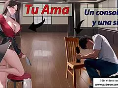 A Spanish slave follows femdom instructions for anal training and cum in audio JOI.