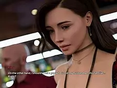 Cheating Wife Flirts Publicly in Debauchery Steps