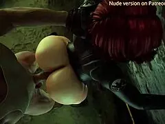 Damn! Black Widow in Wild Group Sex with Monster Cocks!