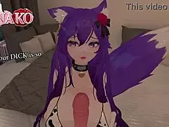 Cosplay Raiden Shogun Chained for Sloppy Tit Action