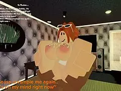 Redhead slut bends over for daddy's big cock in ass pounding part 2