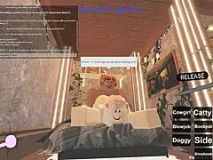 Blonde with Big Tits and Ass Takes Monster Cock in Deepthroat Cowgirl Anal Doggystyle Roblox Porn